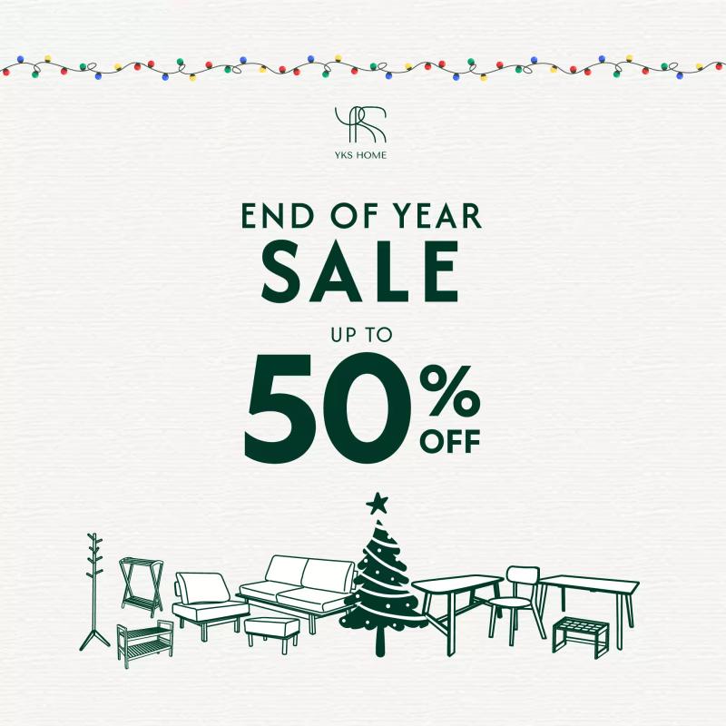 End of Year Special Sales ลดสูงสุด 50%!